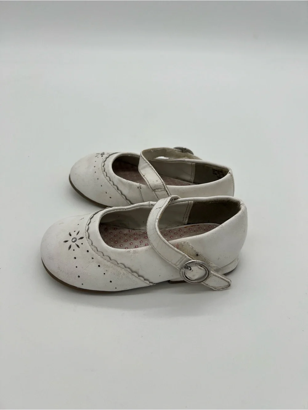 Stride Rite Baby Girls Toddler White Mary Jane Dress Sandals 6.5W